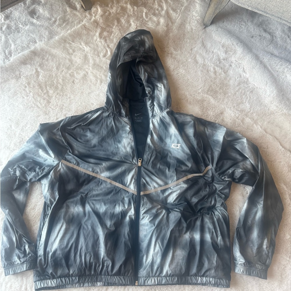 Nike Silver and Black Jacket